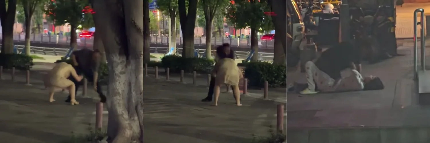 四川街头夫妻爆发激烈互殴！拳拳到肉“这是真打呀”，网友：过不下去也别违法！
