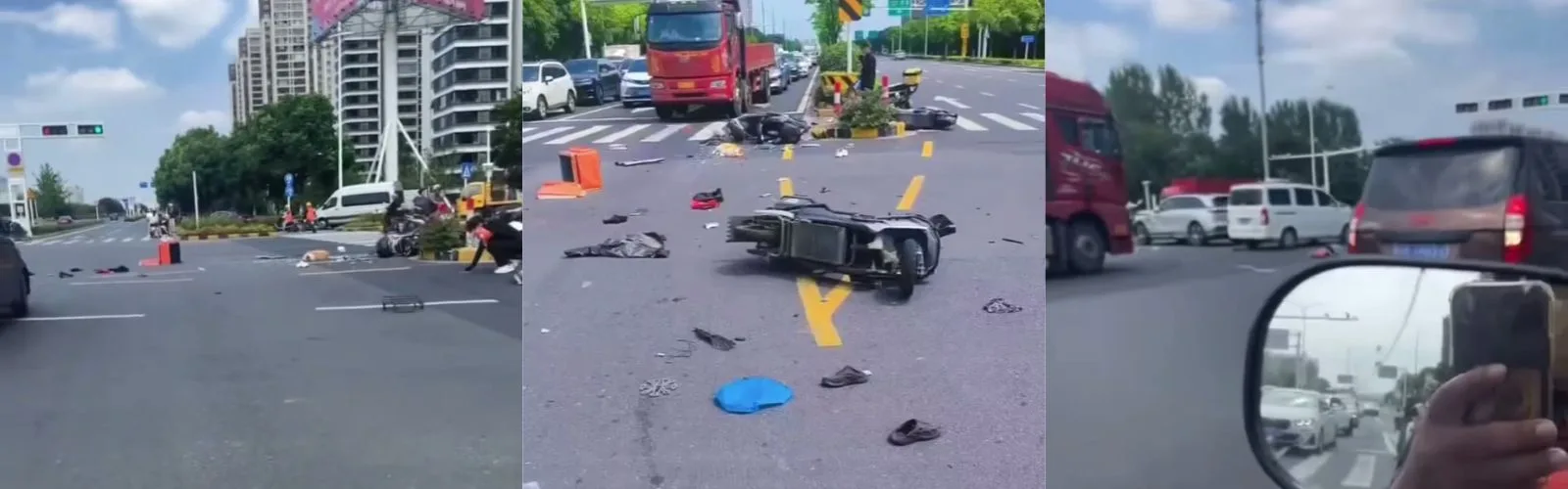 金坛金武快速路入口惨剧：醉驾男撞上外卖小哥，评论区直呼“可怜”！一死两伤。