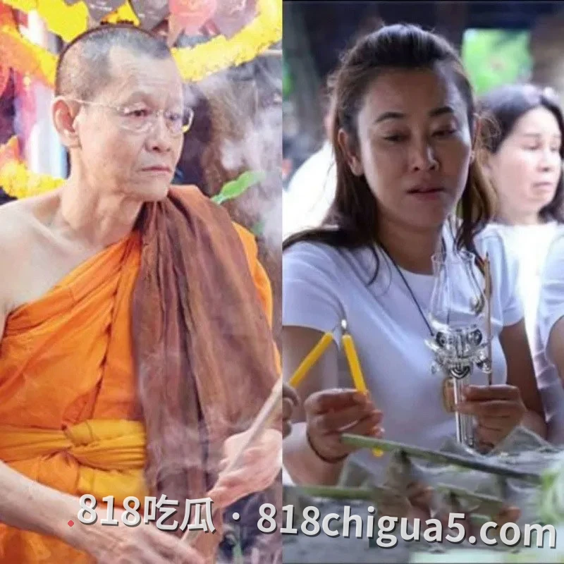 泰国大城府普泰萨旺寺住持阿赞初偷吃女信徒视频被扒 当街让母狗跪舔大鸡巴 吸到精液横流嘴角