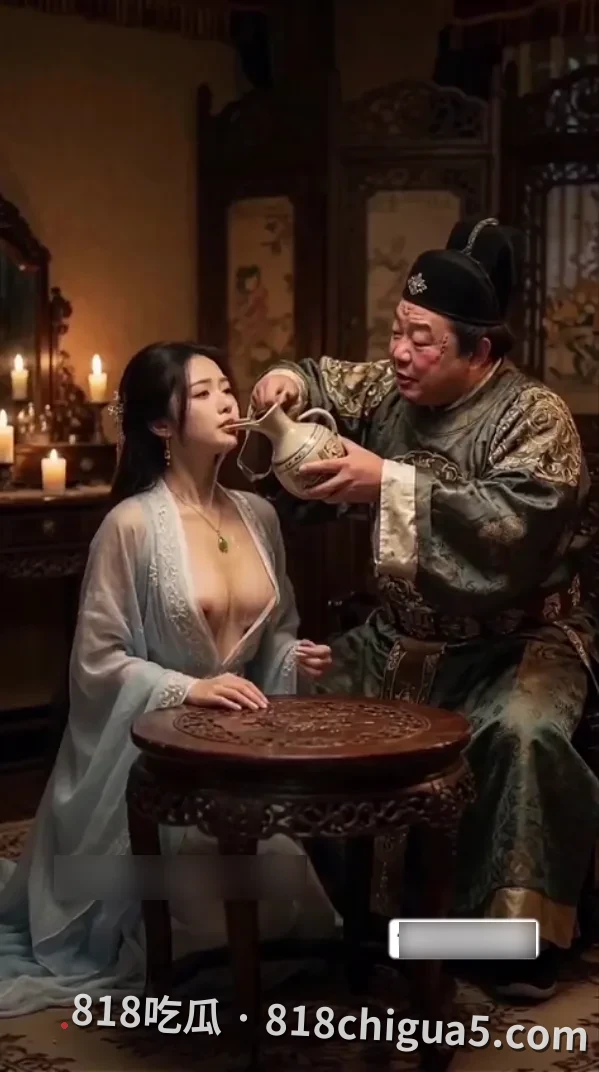 AI成人短剧 新剧首播 浮香楼 第1集 红衣琵琶女被温油浇胸 床帐里从对视到彻底沉沦
