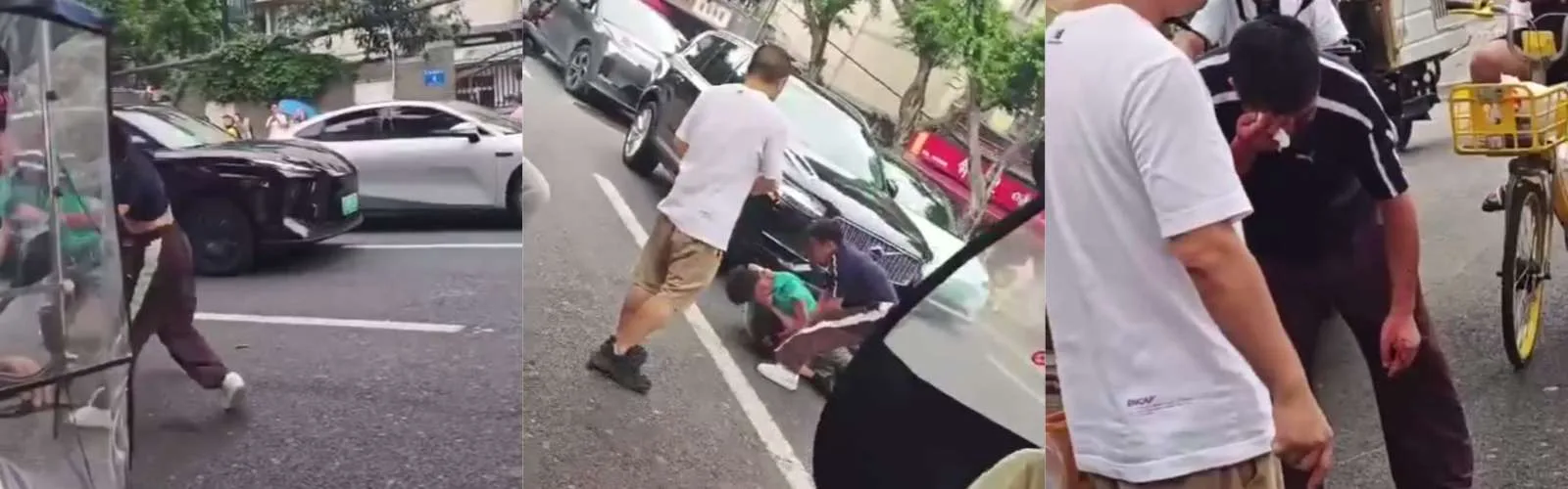 男女街头混战乱作一团：情绪失控的激情互殴，撕下的是法律与文明的底线