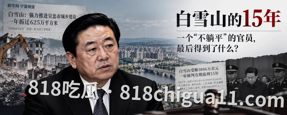从市委书记到副省级，白雪山的15年捞了近4000万
