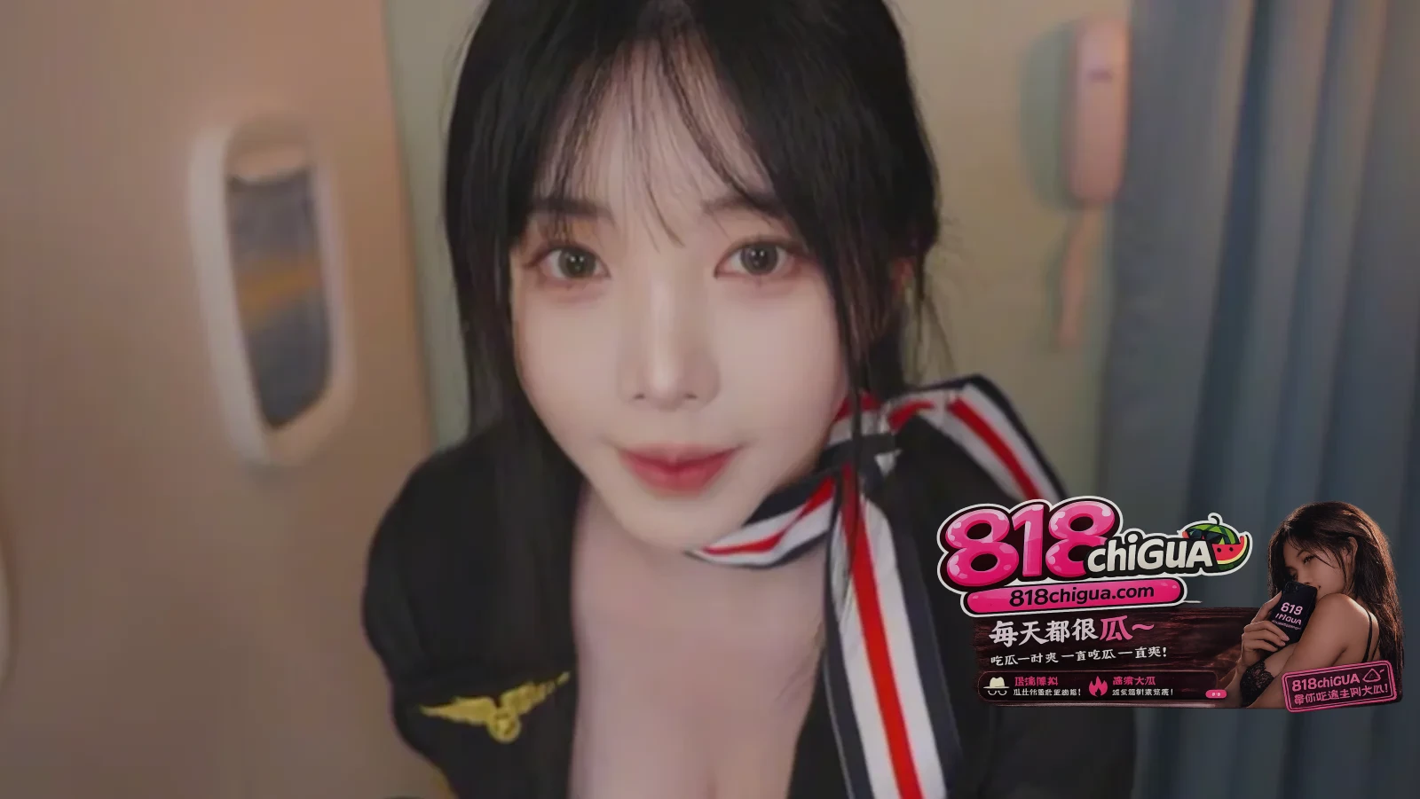ASMR韩国女神 Yoonying 化身黑丝空姐 提供沉浸式头等舱专属服务