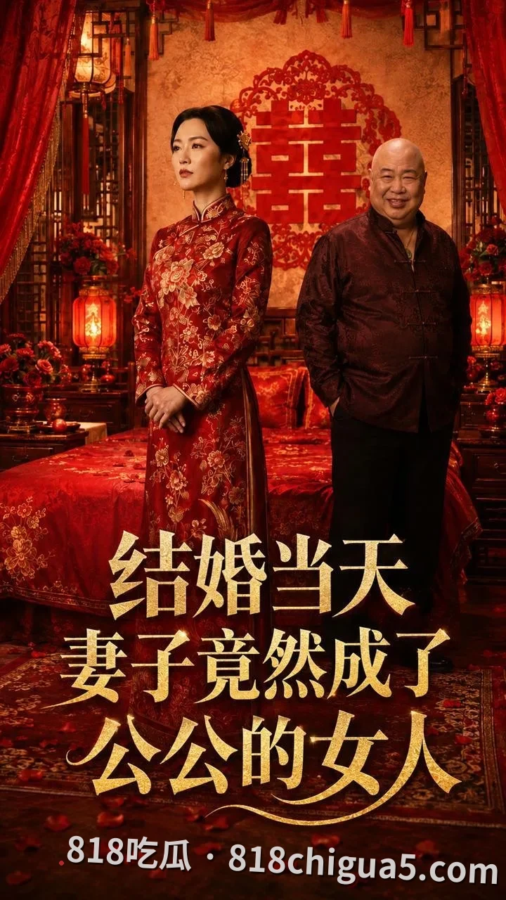 AI成人短剧新剧首播|《结婚当天妻子竟然成了公公的女人》新娘被公公按在喜床上强吻内射,新郎站在门外听着水声浪叫彻底崩溃