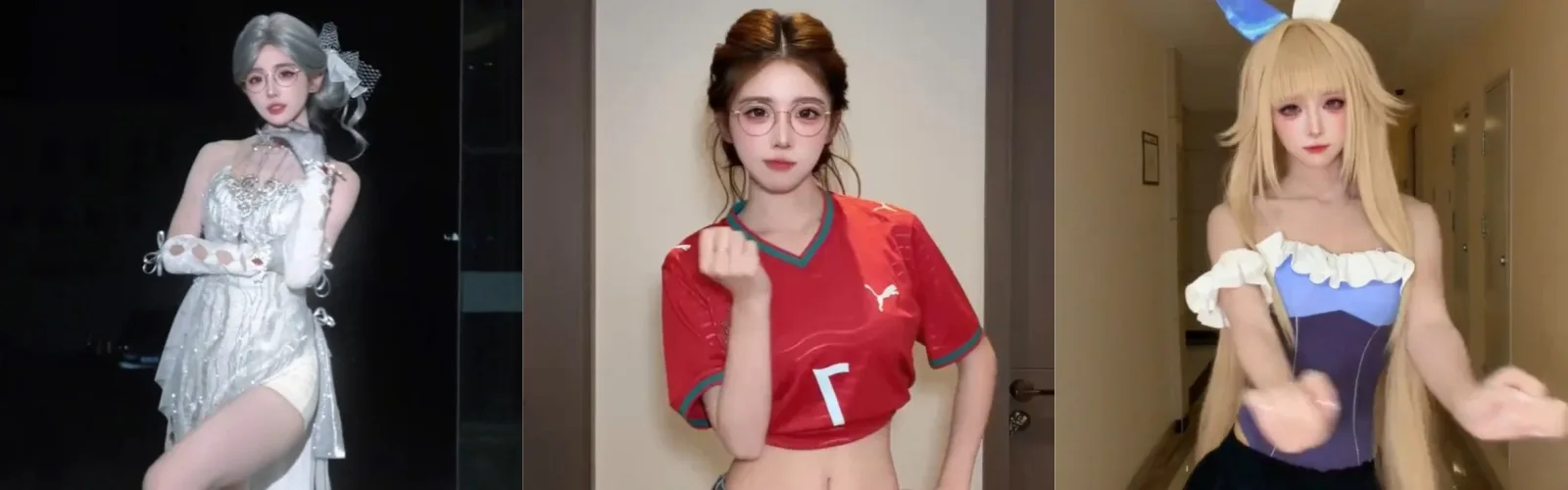 抖音百万粉丝冰糖小小酥私拍裸体视频泄密！反差萌眼镜女神真实一面，热舞劲歌抖动丰胸大奶，AI科技加持露出母狗骚样。