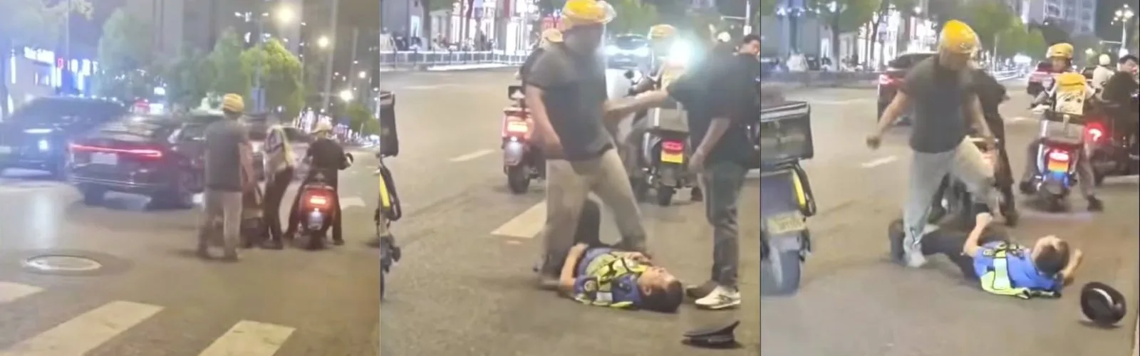 街头冲突的背后：外卖员当街与交警发生肢体冲突，生活不易绝非违法理由