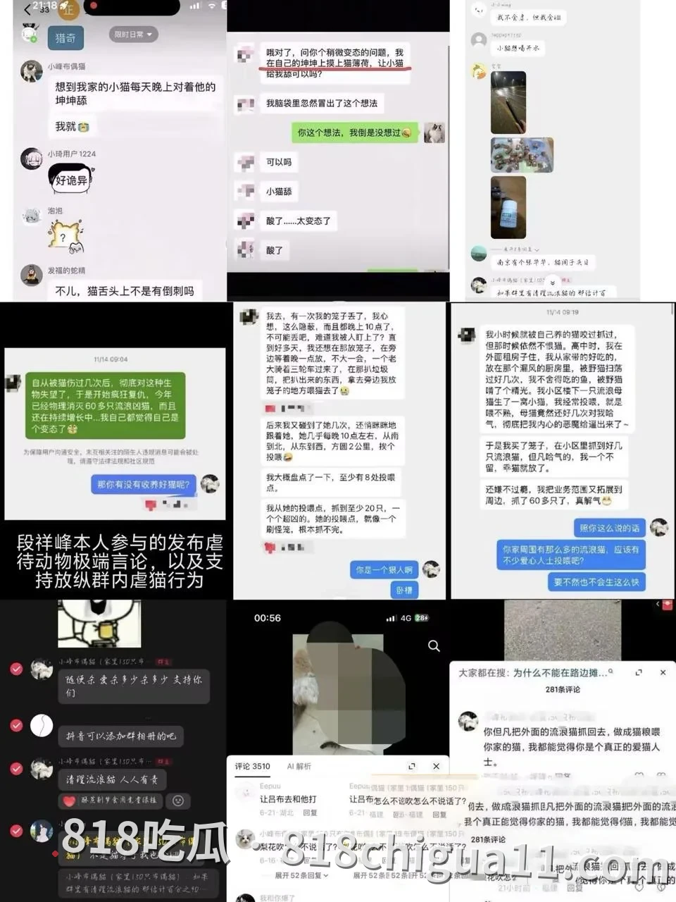 抖音千万粉丝训猫网红小峰私生活曝光:暗地里虐待宠物,同时偷拍女顾客私密照片,利用这些资源强暴母狗跟他做爱。