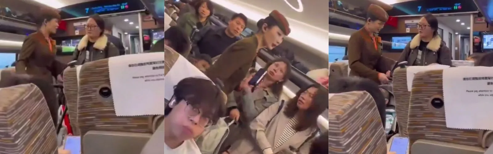 高铁G72女子推婴儿车堵过道20分钟！孩子“要休息”不让下车，乘客硬要过道她甩包扔狠话：“碰坏你们赔得起吗？”正脸曝光引热议：宝妈理解还是恶劣？