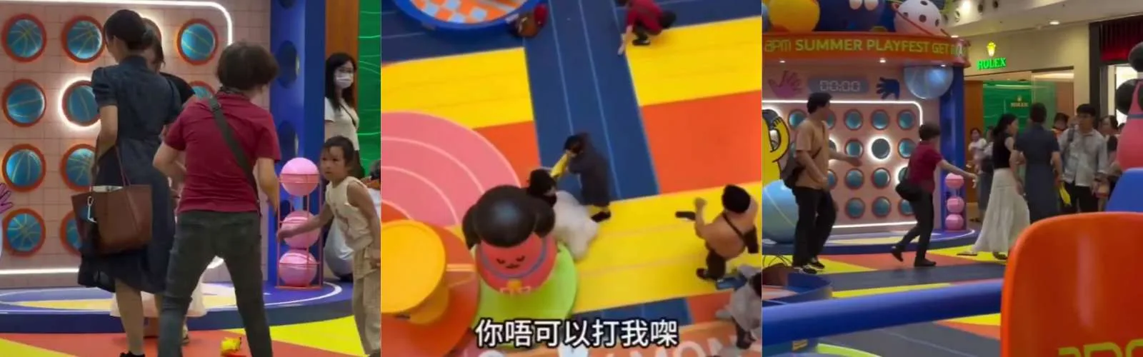 香港apm商场红衣阿婆掌掴5岁女童！引发3女大混战，警方：全抓了！