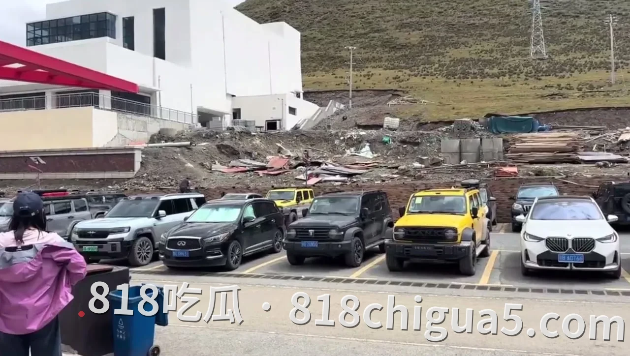 318国道萨普景区“藏马熊闯停车场”被藏民小伙冲上去硬怼！几头野兽差点吃游客，村民直接变“驱熊英雄”