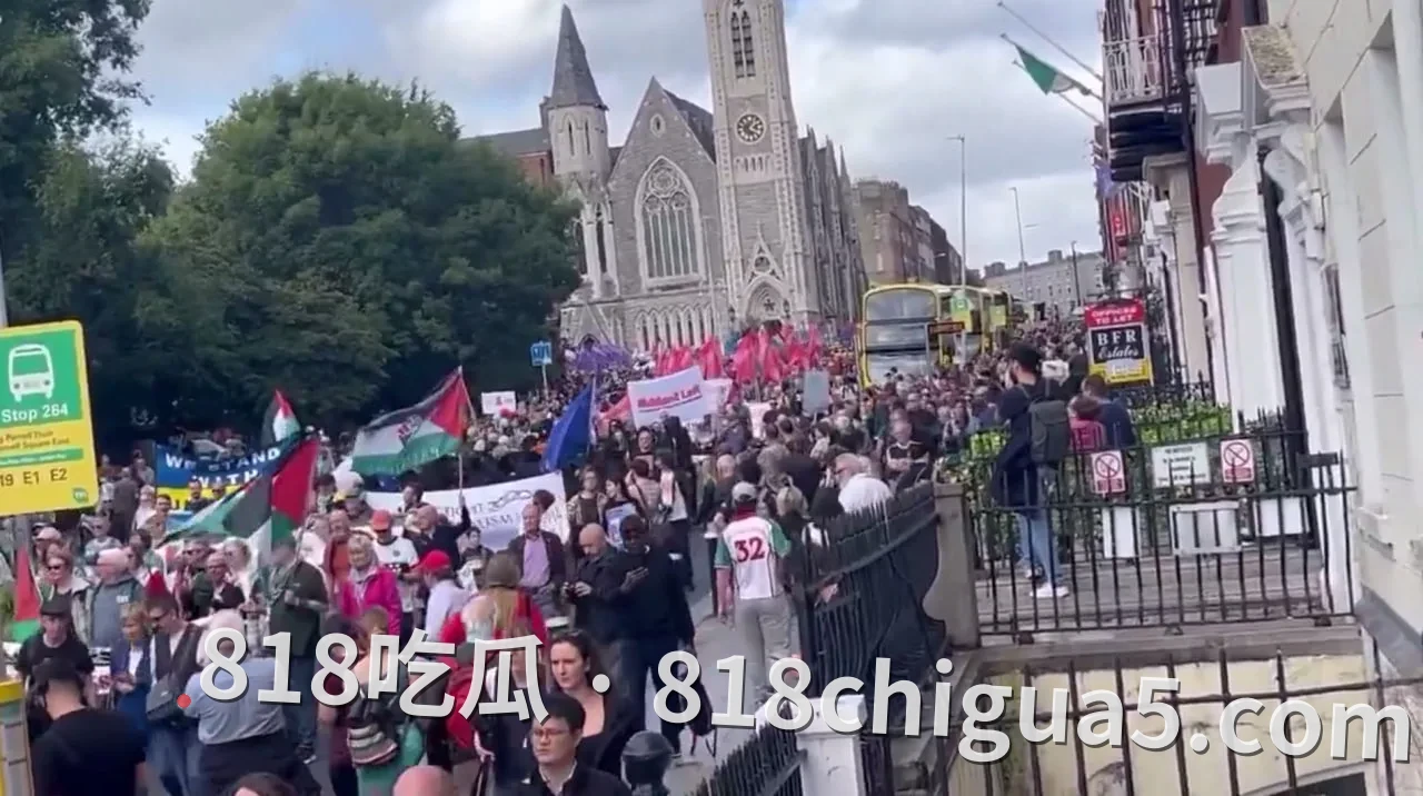 都柏林爆发大规模抗议:成千上万人街头高举标语,谴责特朗普“访问”并指向埃普斯坦与内塔尼亚胡——爱尔兰成千上万民众拒绝特朗普访客的“全球敌人”形象
