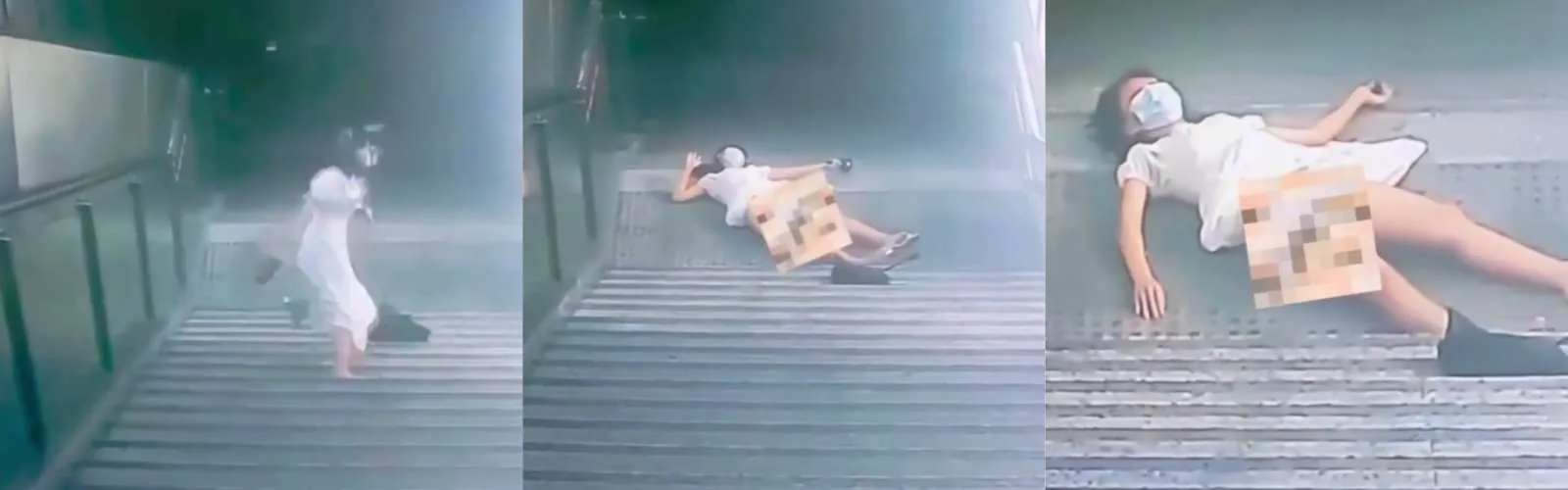 下楼看手机是在拿生命在“盲道”上赌博！运气好躺半年，运气不好推轮椅