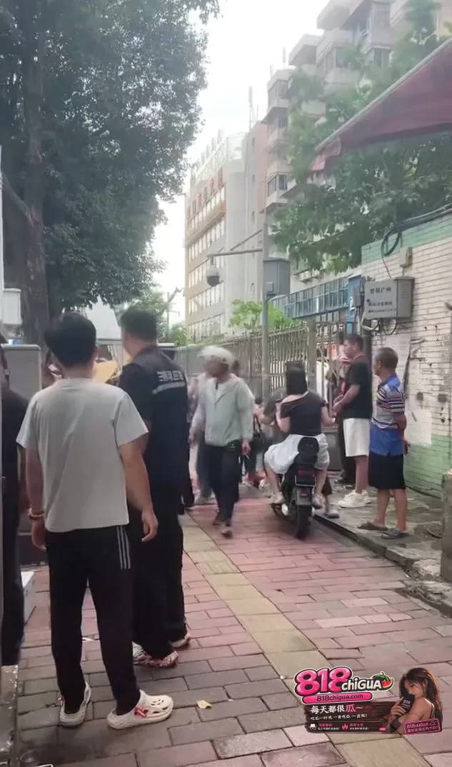 广州鹤洞路数十年老树突发倒伏！砸中骑车母子，下班高峰街坊合力抬树锯木生死营救！