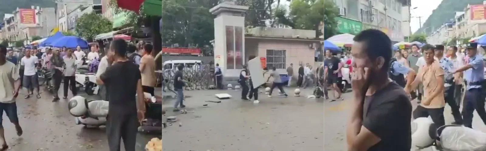 广西崇左两村民镇政府门前持刀互砍！1死多伤，冲动的代价太惨痛！