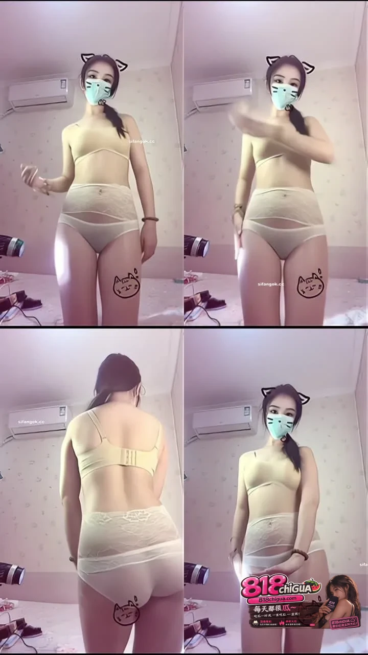 抖音贫乳擦边女神歪梨裸舞合集性感情趣装掰逼自慰满手经血扣动不止!