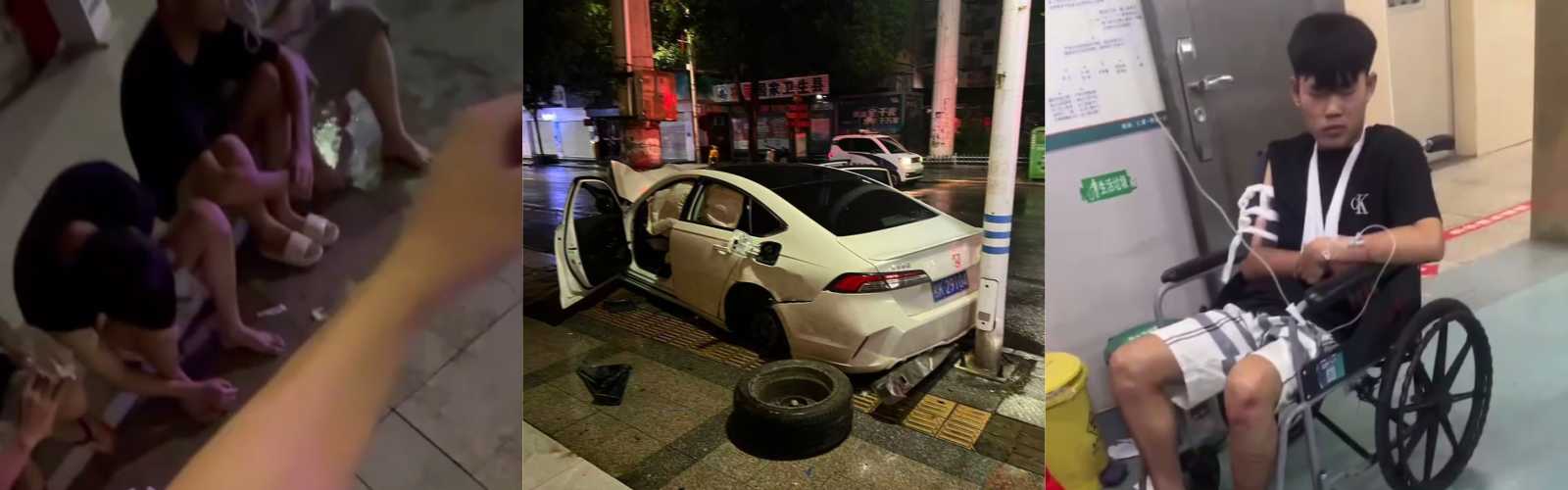 帅不过三秒！容县精神小伙飙车130码，当场把车干报废！