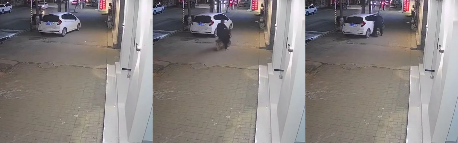 违停人行道被撞，电动车爬起就走！女车主哭诉“倒霉”，交警：你俩都不冤！