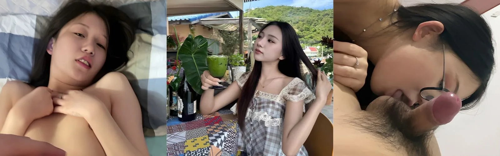 泰国华侨巨乳Pompam口交约炮视频 伸舌口交添肉棒 张开双腿被大屌猛干