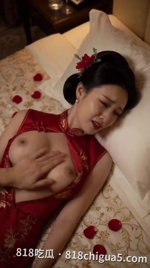 AI成人短剧新剧首播|《结婚当天妻子竟然成了公公的女人》新娘被公公按在喜床上强吻内射,新郎站在门外听着水声浪叫彻底崩溃