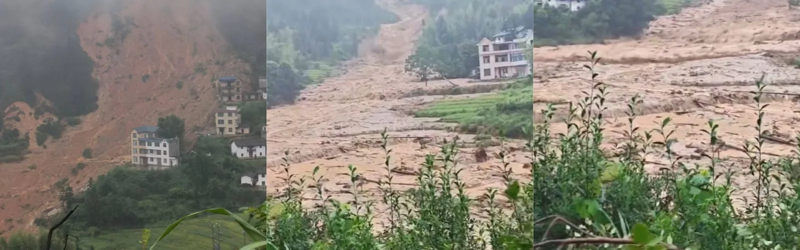 突发！江西吉安遂川遭暴雨重创：山体滑坡冲毁房屋，灾区遭遇大面积断水断电断网